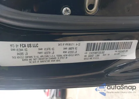 2015 Dodge Dart Sxt from USA, damaged, VIN 1C3CDFBB5FD351852